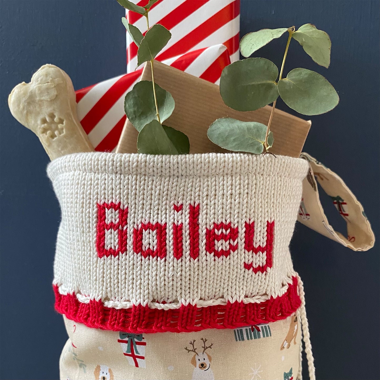 Personalised Christmas Stocking for Dogs