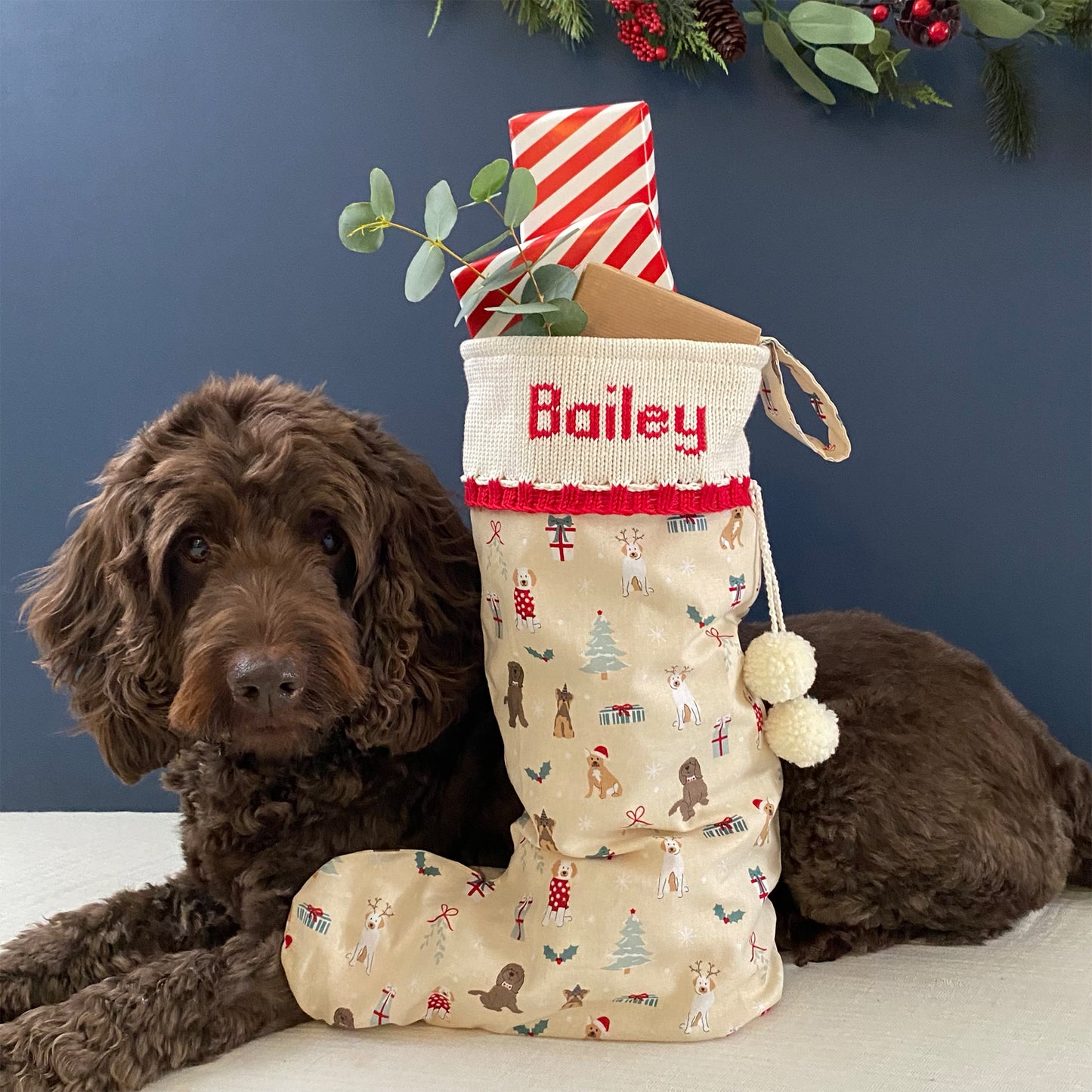 Personalised Christmas Stocking for Dogs