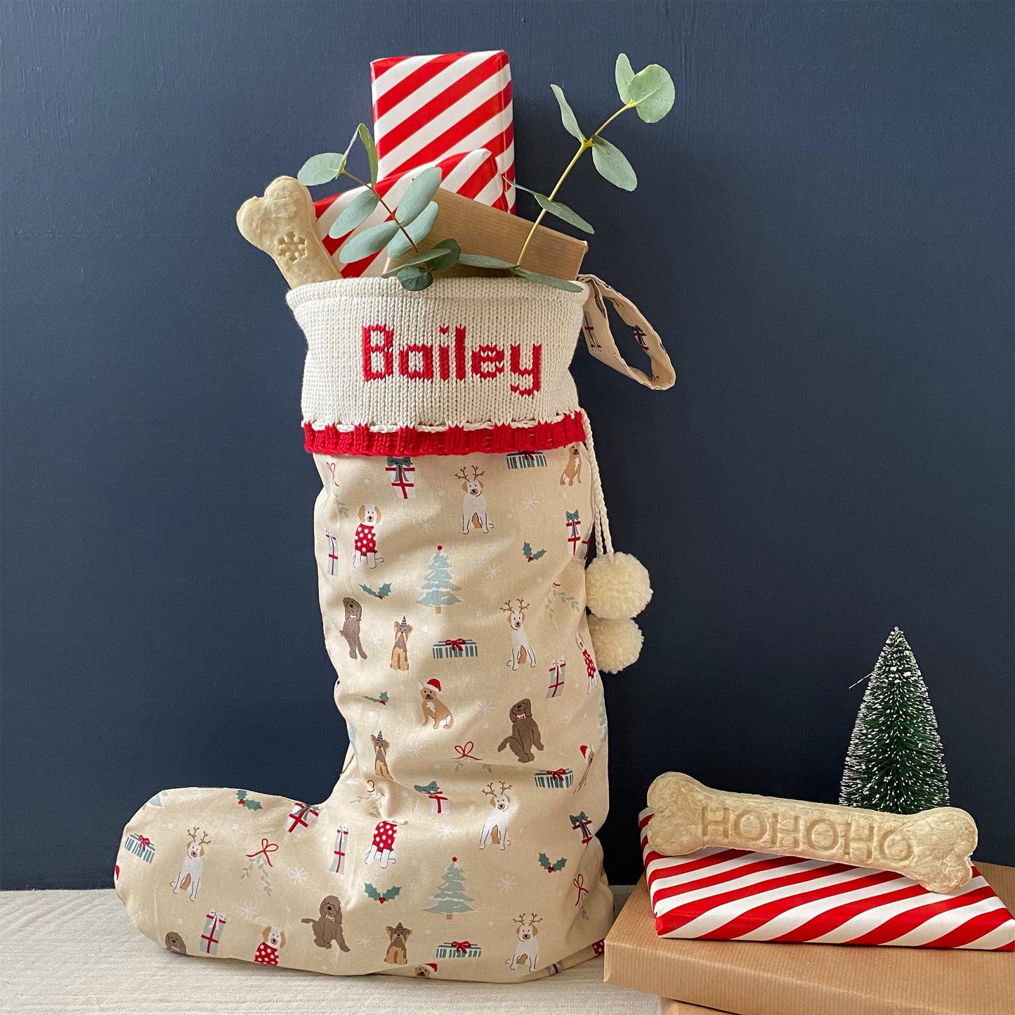 Personalised Christmas Stocking for Dogs