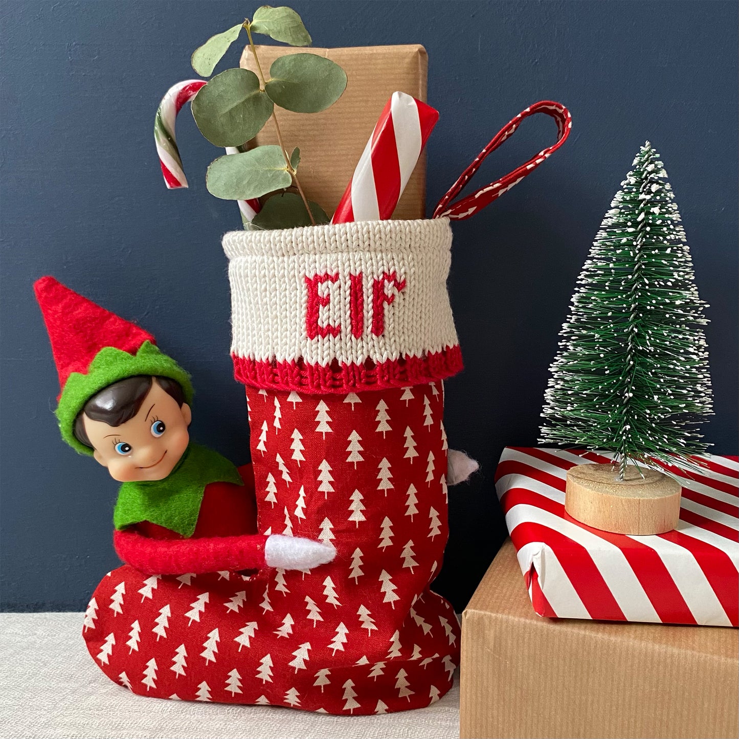 Elf mini Christmas Stocking