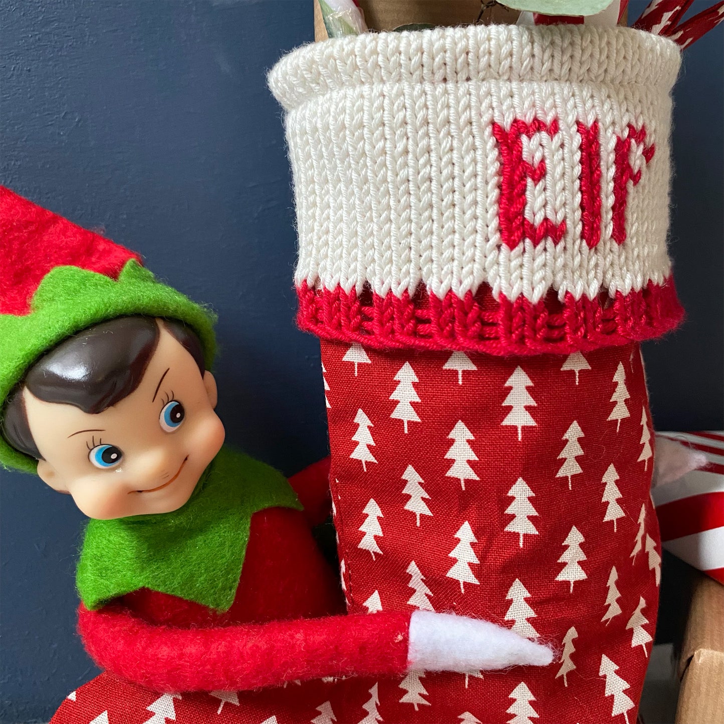 Elf mini Christmas Stocking