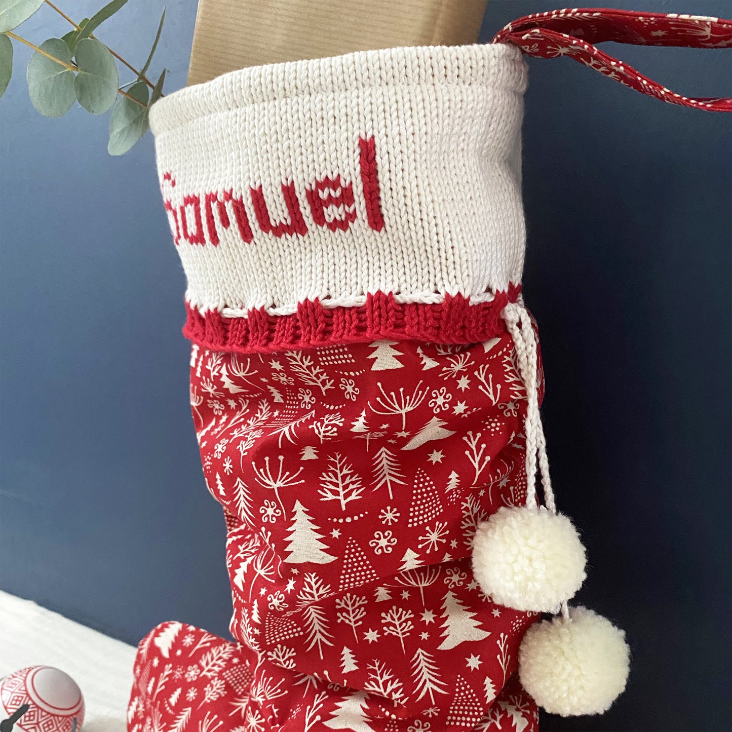 Personalised Red Christmas Stocking