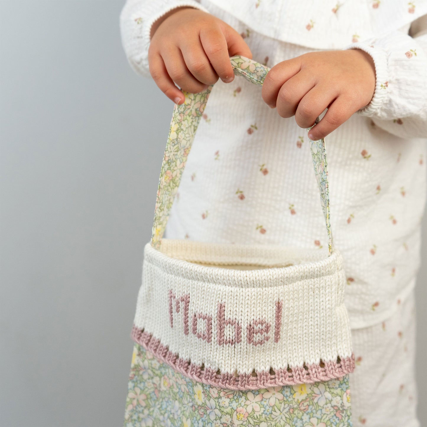 Personalised Pink Floral Bag