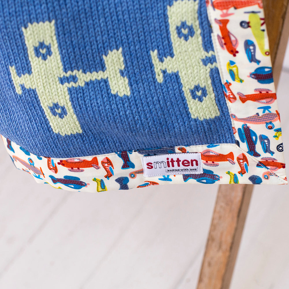 Aeroplanes Patchwork Blanket