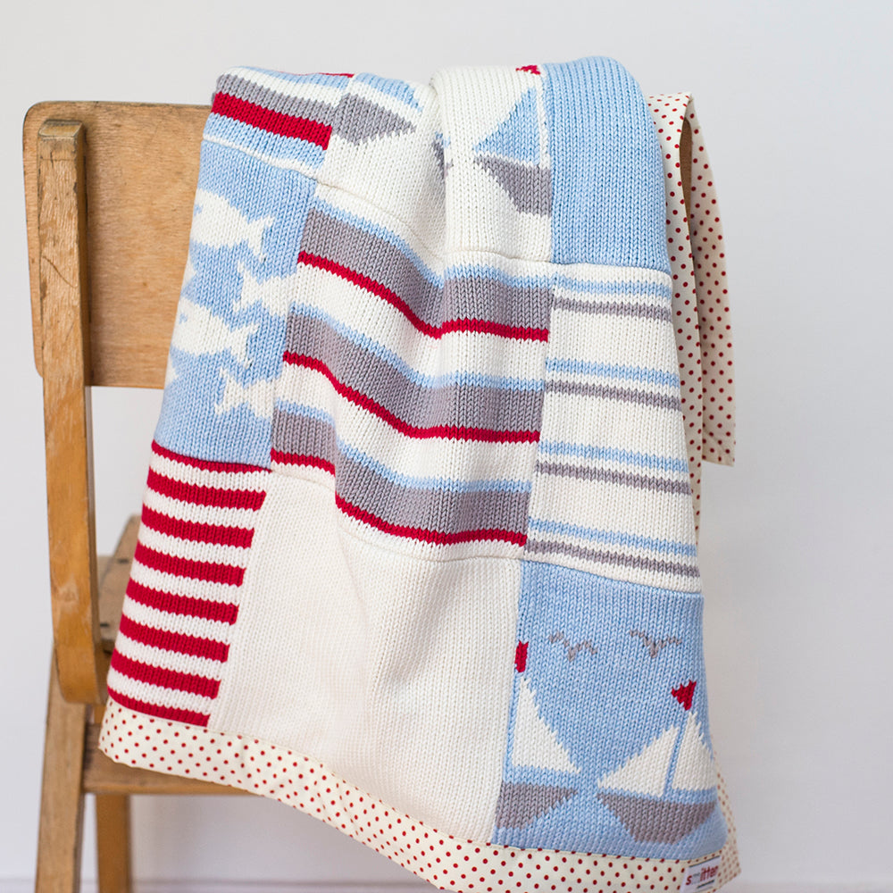 Boats Patchwork Blanket