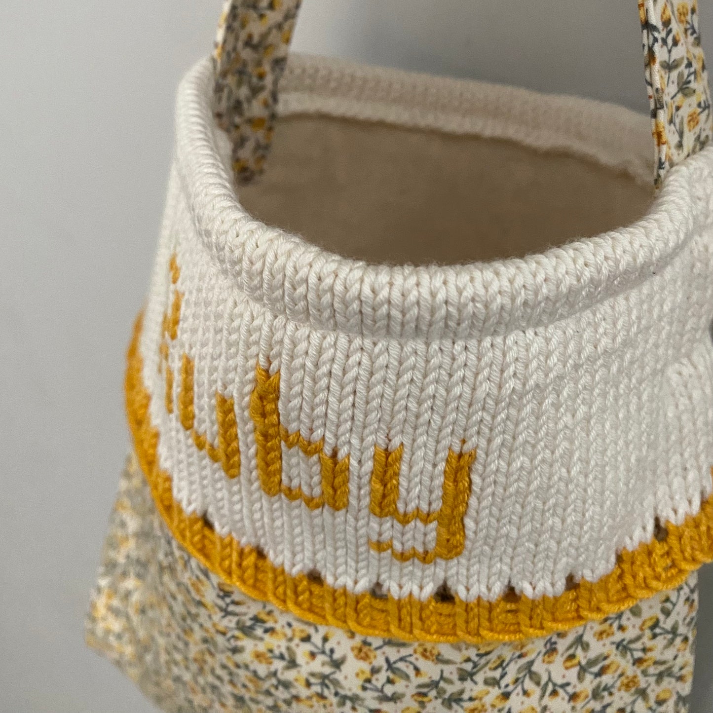 Personalised Yellow Floral Bag