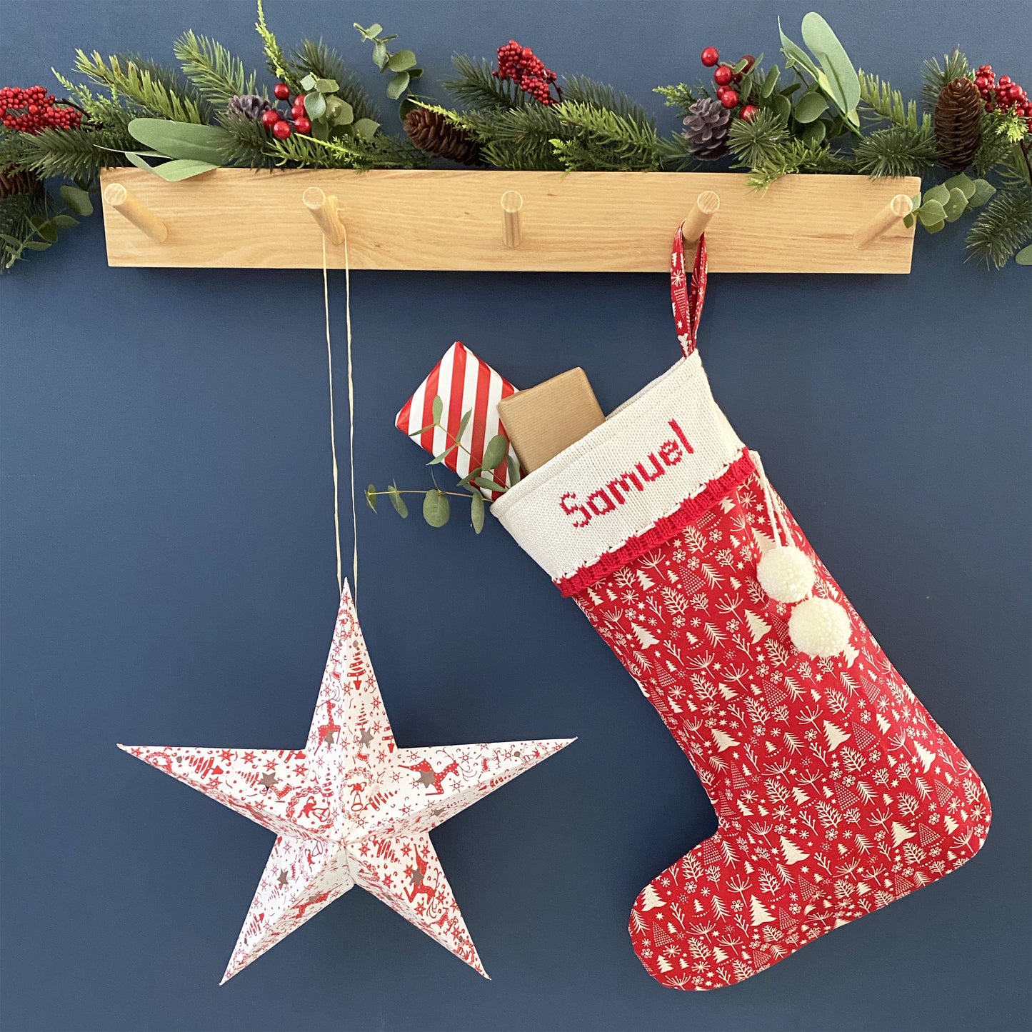 Personalised Red Christmas Stocking