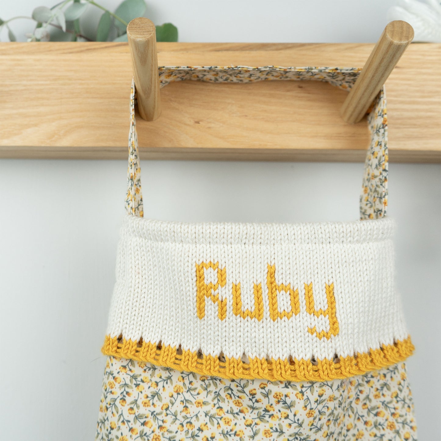 Personalised Yellow Floral Bag