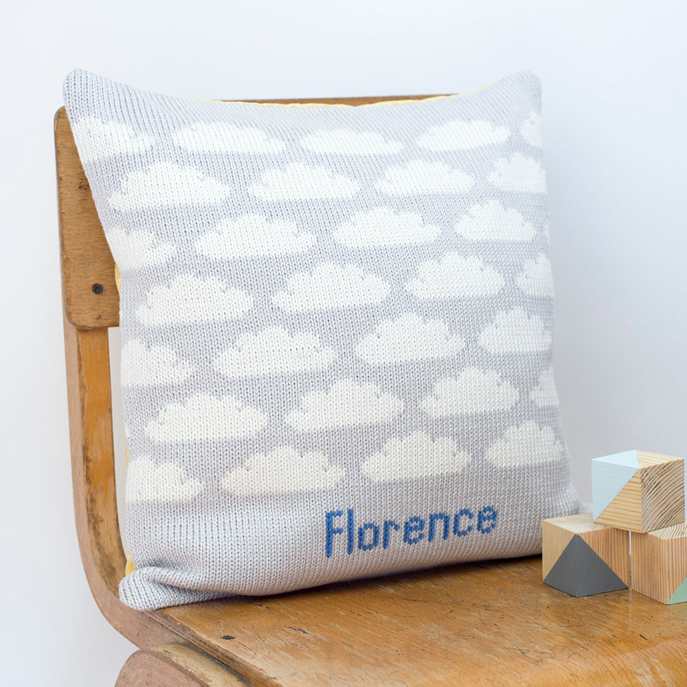 Clouds Knitted Cushion